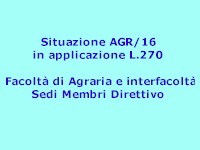 Vedi AGR16 nelle sedi del Direttivo